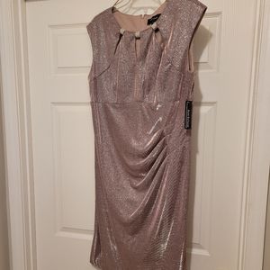 Brand New embellishments metallic Mido sheath dress